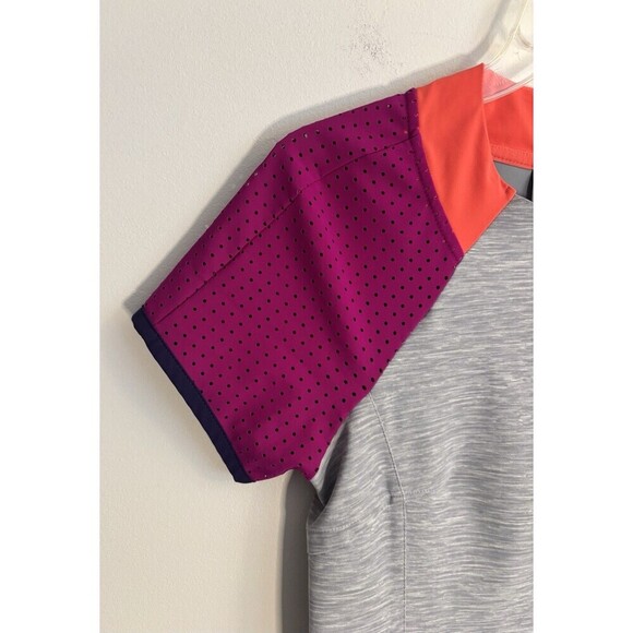 TITLE NINE Sensitive Performance Short Sleeve Dress Small Gray Colorblock - Picture 6 of 12